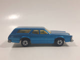 Vintage 1981 Lesney Matchbox Superfast No. 74 Cougar Villager Station Wagon Blue Die Cast Toy Car Vehicle with Opening Tail Gate