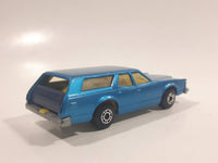 Vintage 1981 Lesney Matchbox Superfast No. 74 Cougar Villager Station Wagon Blue Die Cast Toy Car Vehicle with Opening Tail Gate