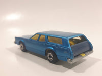 Vintage 1981 Lesney Matchbox Superfast No. 74 Cougar Villager Station Wagon Blue Die Cast Toy Car Vehicle with Opening Tail Gate