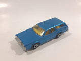 Vintage 1981 Lesney Matchbox Superfast No. 74 Cougar Villager Station Wagon Blue Die Cast Toy Car Vehicle with Opening Tail Gate