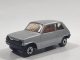 Vintage 1981 Lesney Matchbox Superfast No. 21 Renault 5TL Silver Grey Die Cast Toy Car Vehicle with Opening Rear Hatch