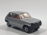 Vintage 1981 Lesney Matchbox Superfast No. 21 Renault 5TL Silver Grey Die Cast Toy Car Vehicle with Opening Rear Hatch