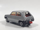 Vintage 1981 Lesney Matchbox Superfast No. 21 Renault 5TL Silver Grey Die Cast Toy Car Vehicle with Opening Rear Hatch