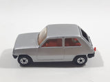 Vintage 1981 Lesney Matchbox Superfast No. 21 Renault 5TL Silver Grey Die Cast Toy Car Vehicle with Opening Rear Hatch