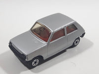 Vintage 1981 Lesney Matchbox Superfast No. 21 Renault 5TL Silver Grey Die Cast Toy Car Vehicle with Opening Rear Hatch