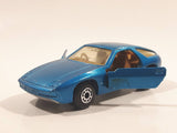 Vintage 1981 Lesney Matchbox Superfast No. 59 Porsche 928 Blue Die Cast Toy Car Vehicle with Opening Doors