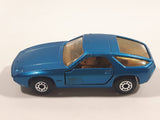 Vintage 1981 Lesney Matchbox Superfast No. 59 Porsche 928 Blue Die Cast Toy Car Vehicle with Opening Doors