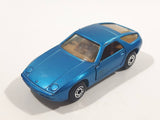 Vintage 1981 Lesney Matchbox Superfast No. 59 Porsche 928 Blue Die Cast Toy Car Vehicle with Opening Doors