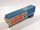 Vintage 1973 Lesney Matchbox Super Kings K-17 Trailer Pepsi Blue Red White Die Cast Toy Car Vehicle with Opening Rear Doors