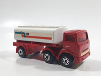 Rare Version Vintage 1973 Lesney Matchbox SuperFast 900 Leyland Freeway Gas Tanker Articulated Truck and Trailer ELF Red and White Die Cast Toy Car Vehicle