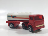 Rare Version Vintage 1973 Lesney Matchbox SuperFast 900 Leyland Freeway Gas Tanker Articulated Truck and Trailer ELF Red and White Die Cast Toy Car Vehicle