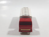 Rare Version Vintage 1973 Lesney Matchbox SuperFast 900 Leyland Freeway Gas Tanker Articulated Truck and Trailer ELF Red and White Die Cast Toy Car Vehicle