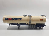 Vintage 1983 Lesney Matchbox Super Kings K-103 Petrol Fuel Oil Tanker Trailer Comet Cream White Die Cast Toy Car Vehicle