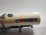 Vintage 1983 Lesney Matchbox Super Kings K-103 Petrol Fuel Oil Tanker Trailer Comet Cream White Die Cast Toy Car Vehicle