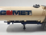 Vintage 1983 Lesney Matchbox Super Kings K-103 Petrol Fuel Oil Tanker Trailer Comet Cream White Die Cast Toy Car Vehicle