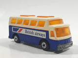 Vintage 1978 Lesney Matchbox Superfast  No. 65 Airport Coach Bus British Airways Blue and White Die Cast Toy Car Vehicle