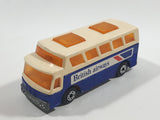 Vintage 1978 Lesney Matchbox Superfast  No. 65 Airport Coach Bus British Airways Blue and White Die Cast Toy Car Vehicle