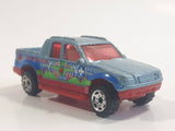 2004 Matchbox Medic Rescue Ford Explorer Sport Trac Pickup Truck Metalflake Light Blue Die Cast Toy Car Vehicle