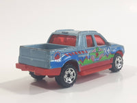 2004 Matchbox Medic Rescue Ford Explorer Sport Trac Pickup Truck Metalflake Light Blue Die Cast Toy Car Vehicle