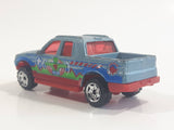 2004 Matchbox Medic Rescue Ford Explorer Sport Trac Pickup Truck Metalflake Light Blue Die Cast Toy Car Vehicle