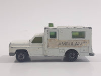 Vintage 1977 Lesney Matchbox Superfast Ambulance No. 41 White Die Cast Toy Car Vehicle