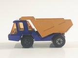 Vintage 1975 Lesney Matchbox Superfast No. 23 Atlas Dump Truck Blue and Orange  Die Cast Toy Car Vehicle