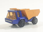 Vintage 1975 Lesney Matchbox Superfast No. 23 Atlas Dump Truck Blue and Orange  Die Cast Toy Car Vehicle