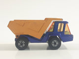 Vintage 1975 Lesney Matchbox Superfast No. 23 Atlas Dump Truck Blue and Orange  Die Cast Toy Car Vehicle