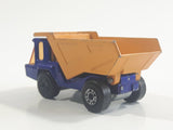 Vintage 1975 Lesney Matchbox Superfast No. 23 Atlas Dump Truck Blue and Orange  Die Cast Toy Car Vehicle