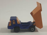 Vintage 1975 Lesney Matchbox Superfast No. 23 Atlas Dump Truck Blue and Orange  Die Cast Toy Car Vehicle