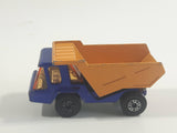 Vintage 1975 Lesney Matchbox Superfast No. 23 Atlas Dump Truck Blue and Orange  Die Cast Toy Car Vehicle