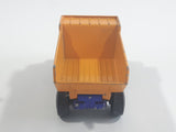 Vintage 1975 Lesney Matchbox Superfast No. 23 Atlas Dump Truck Blue and Orange  Die Cast Toy Car Vehicle