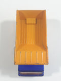 Vintage 1975 Lesney Matchbox Superfast No. 23 Atlas Dump Truck Blue and Orange  Die Cast Toy Car Vehicle