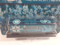 2011 Maisto MLB Seattle Mariners Baseball Team Go Green! Fan Train Friday, June 3rd, 2011 Rays vs Mariners Die Cast Toy Train Car with Track New in Package