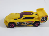 2017 Hot Wheels Track Stars Time Tracker Yellow Die Cast Toy Car Vehicle