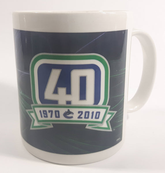 2010 Vancouver Canucks NHL Ice Hockey Team 1970 to 2010 40th Anniversary Ceramic Coffee Mug Cup