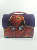 Marvel Comics Spider-Man Purple Tin Metal Lunch Box