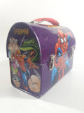 Marvel Comics Spider-Man Purple Tin Metal Lunch Box