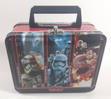 Star Wars The Force Awakens The First Order Captain Phasma, Stormtrooper, Flametrooper Tin Metal Lunch Box