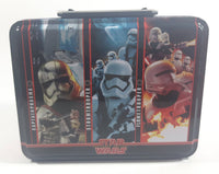 Star Wars The Force Awakens The First Order Captain Phasma, Stormtrooper, Flametrooper Tin Metal Lunch Box