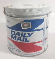 Vintage RJR Macdonald Daily Mail Mild Cigarette Tobacco White Red Blue Tin Metal Can