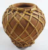 Hudson's Bay Company Terracotta Pot Jar Covered In Wicker