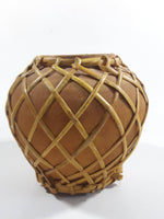 Hudson's Bay Company Terracotta Pot Jar Covered In Wicker