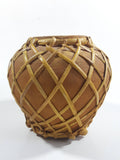 Hudson's Bay Company Terracotta Pot Jar Covered In Wicker