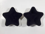 Star Shaped Black Felt Lined Metal Trinket Keepsake Small Jewelry Box