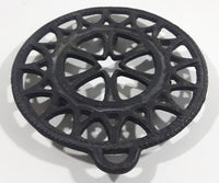 Vintage Ornate Circular Cast Iron Hot Plate Holder