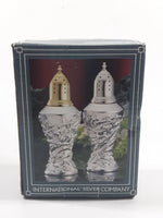 International Silver Company Botanica Silver Plated Salt and Pepper Shakers New in Box