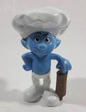 2011 Peyo "Baker Smurf with Rolling Pin PVC Toy Figure McDonald's Happy Meal