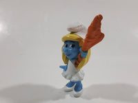 2013 Peyo Smurf "Party Planner" #2 Holding Magic Wand McDonalds Happy Meal Collectible Toy Figurine - Vietnam