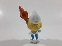 2013 Peyo Smurf "Party Planner" #2 Holding Magic Wand McDonalds Happy Meal Collectible Toy Figurine - Vietnam